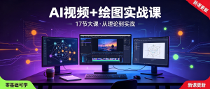 AI视频+绘图实战课：17节大课涵盖大模型/微调/提示词/RAG/Agent（零基础可学）-资源学习社