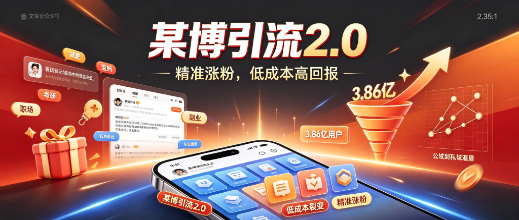 图片[1]-某博引流2.0实战教程：低成本诱饵设计+精准粉丝增长全流程（附案例分析）-资源学习社