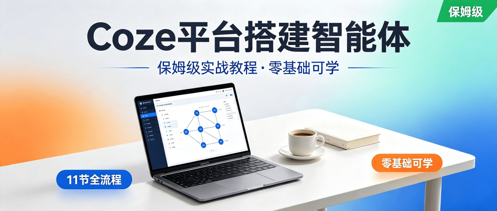 图片[1]-最新整理！Coze平台搭建智能体保姆级实战教程：11节课从0到1（零基础可学）-资源学习社