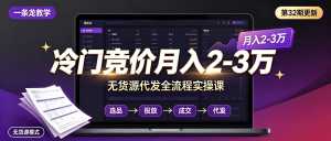 冷门竞价课程下载｜我是钱第32期网授，月入2-3万教程-资源学习社
