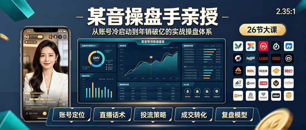 图片[1]-抖音牛肉哥操盘手课程下载｜网红品牌打造与带货实战教程-资源学习社