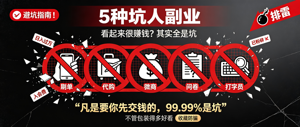 图片[1]-26-踩坑-5种坑人副业-资源学习社