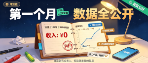 29-月复盘-第一个月数据全公开-资源学习社
