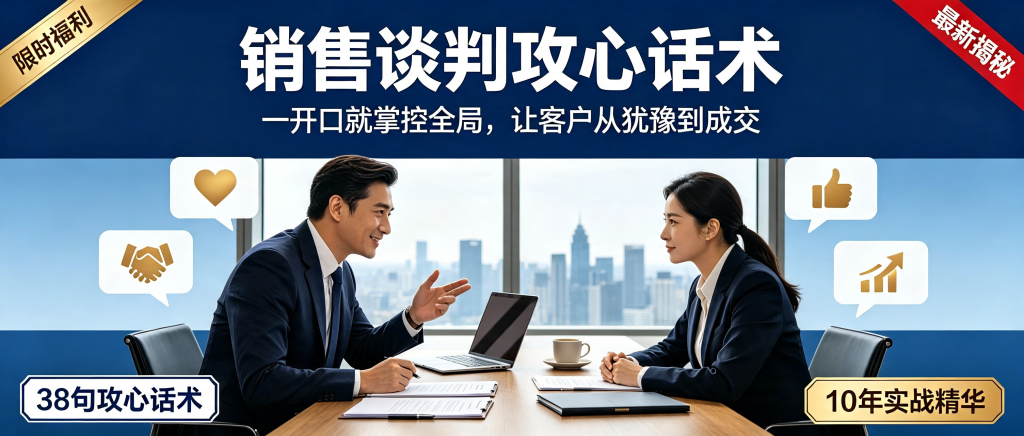 图片[1]-某增金38句攻心销售话术大全：10年实战精华，一开口就让客户买单-资源学习社