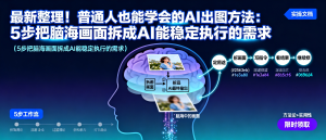 普通人也能学会的AI出图方法：5步把脑海画面拆成AI能稳定执行的需求（附实操文档）-资源学习社