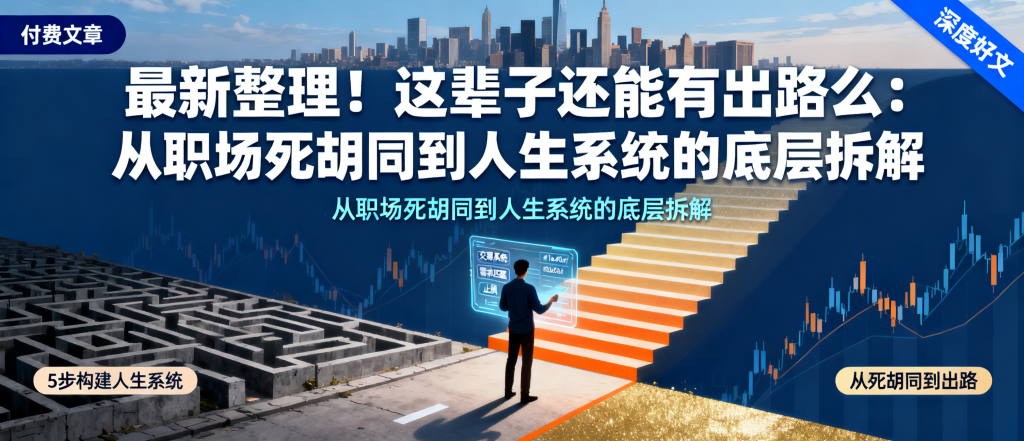 图片[1]-这辈子还能有出路么：从职场死胡同到人生系统的底层拆解-资源学习社