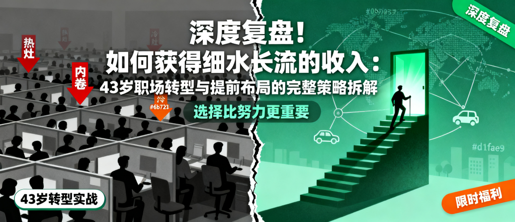 图片[1]-如何获得细水长流的收入：43岁职场转型与提前布局的完整策略拆解-资源学习社