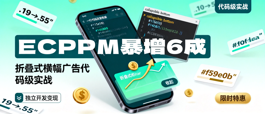 图片[1]-代码级拆解！谷歌广告ECPM暴增6成：折叠式横幅广告从原理到落地全攻略-资源学习社