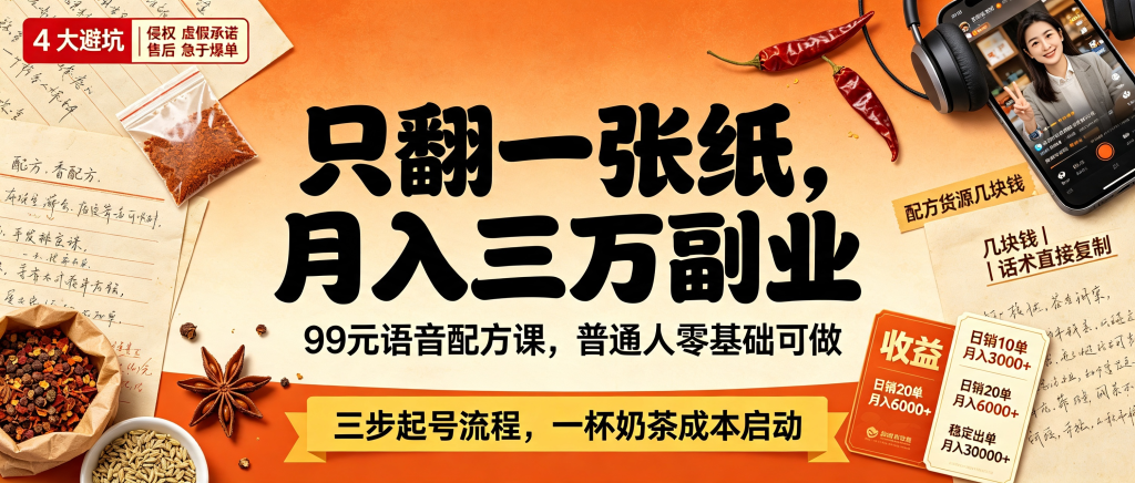 图片[1]-信息差-006-卖配方语音课-资源学习社