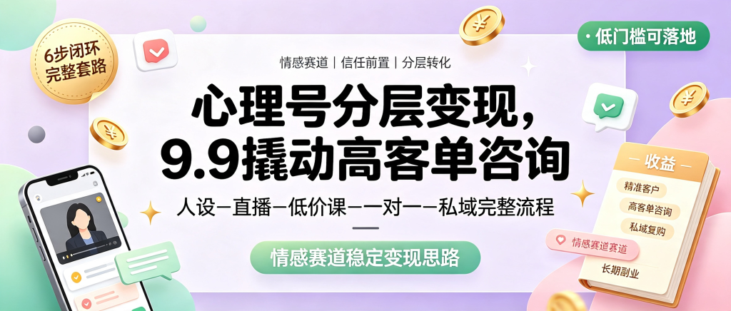 图片[1]-信息差-011-心理类视频号变现-资源学习社