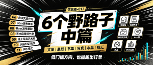 信息差-017-6个野路子中篇-资源学习社