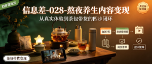 信息差-028-熬夜养生内容变现-资源学习社