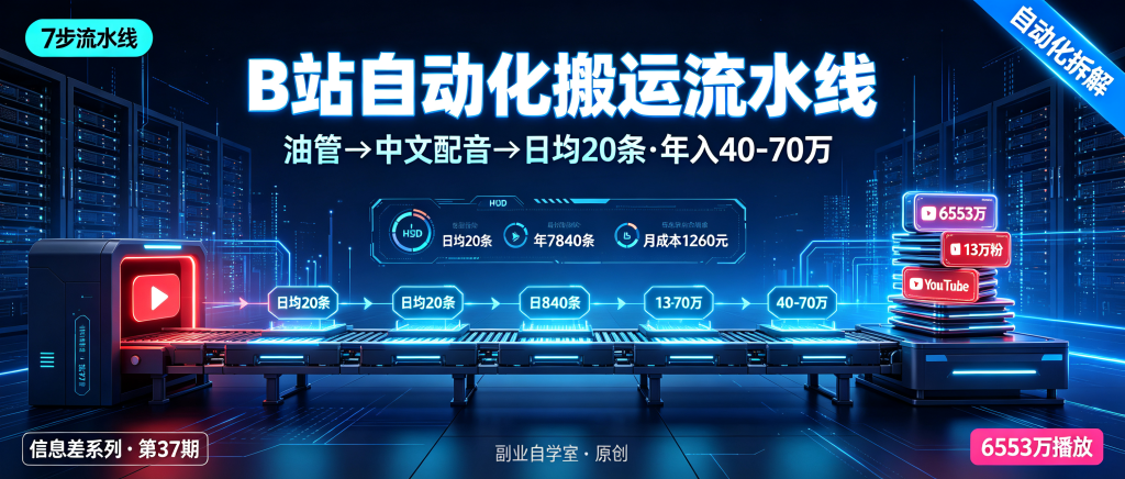 图片[1]-信息差-037-B站自动化搬运油管中文配音-资源学习社