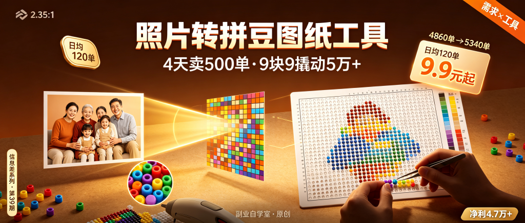 图片[1]-信息差-039-照片转拼豆图纸工具-资源学习社