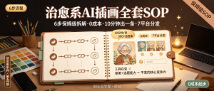 资源学习社-信息差-049-治愈系AI插画保姆级SOP