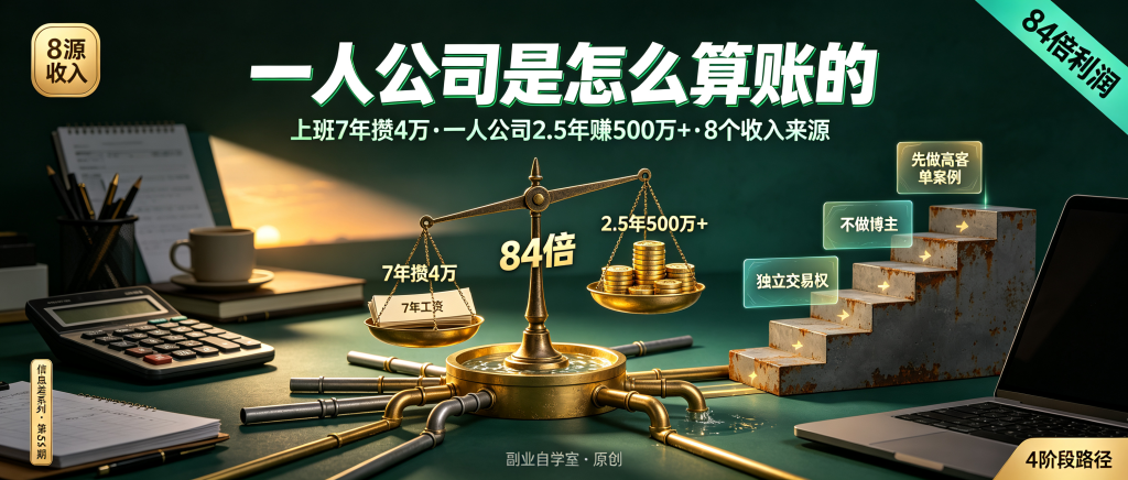 图片[1]-信息差-054-一人公司4阶段+收入结构-资源学习社