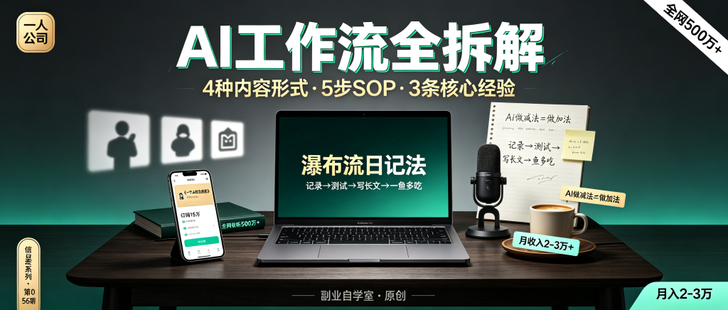 图片[1]-信息差-056-4种内容形式+AI工作流-资源学习社