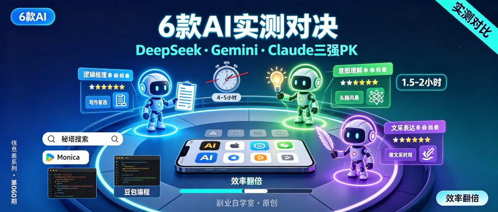 图片[1]-信息差-060-6款AI写文章实测DeepSeek对战Gemini谁更强-资源学习社