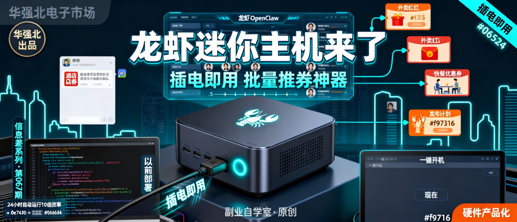 图片[1]-信息差-067-华强北龙虾迷你主机插电即用批量推券批量化思考-资源学习社