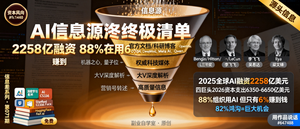 图片[1]-信息差-071-一份能让你的AI认知追上一年的信息源清单-资源学习社