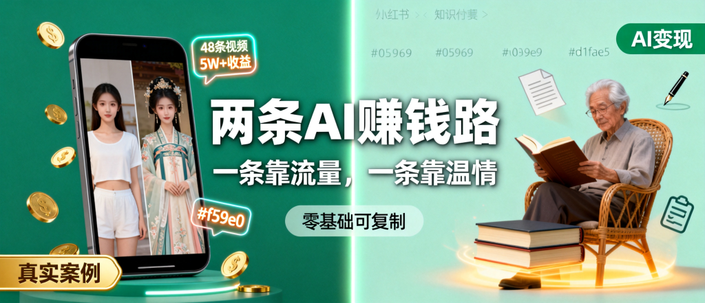 图片[1]-信息差-154-AI变装视频48条赚5万6粉丝代写老年回忆录一单3万银发经济两条完全不同的赚钱路-资源学习社