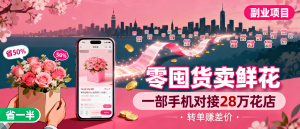 信息差-155-鲜花转单零囤货空手套白狼花娃平台对接全国28万花店自己买花省一半转手赚差价-资源学习社