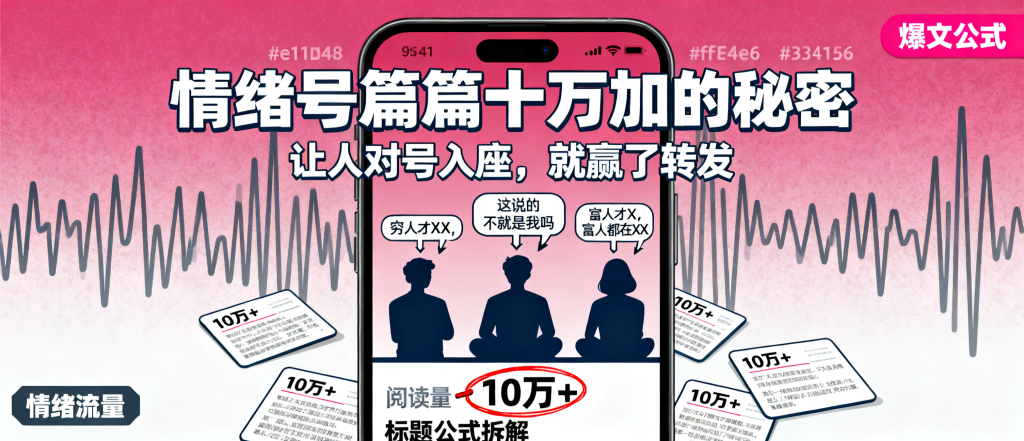 图片[1]-信息差-168-公众号情绪号爆文靠强制对号入座穷富对比篇篇十万加标题公式直接抄-资源学习社